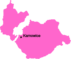 Położenie Karnowic na mapie Bialenii